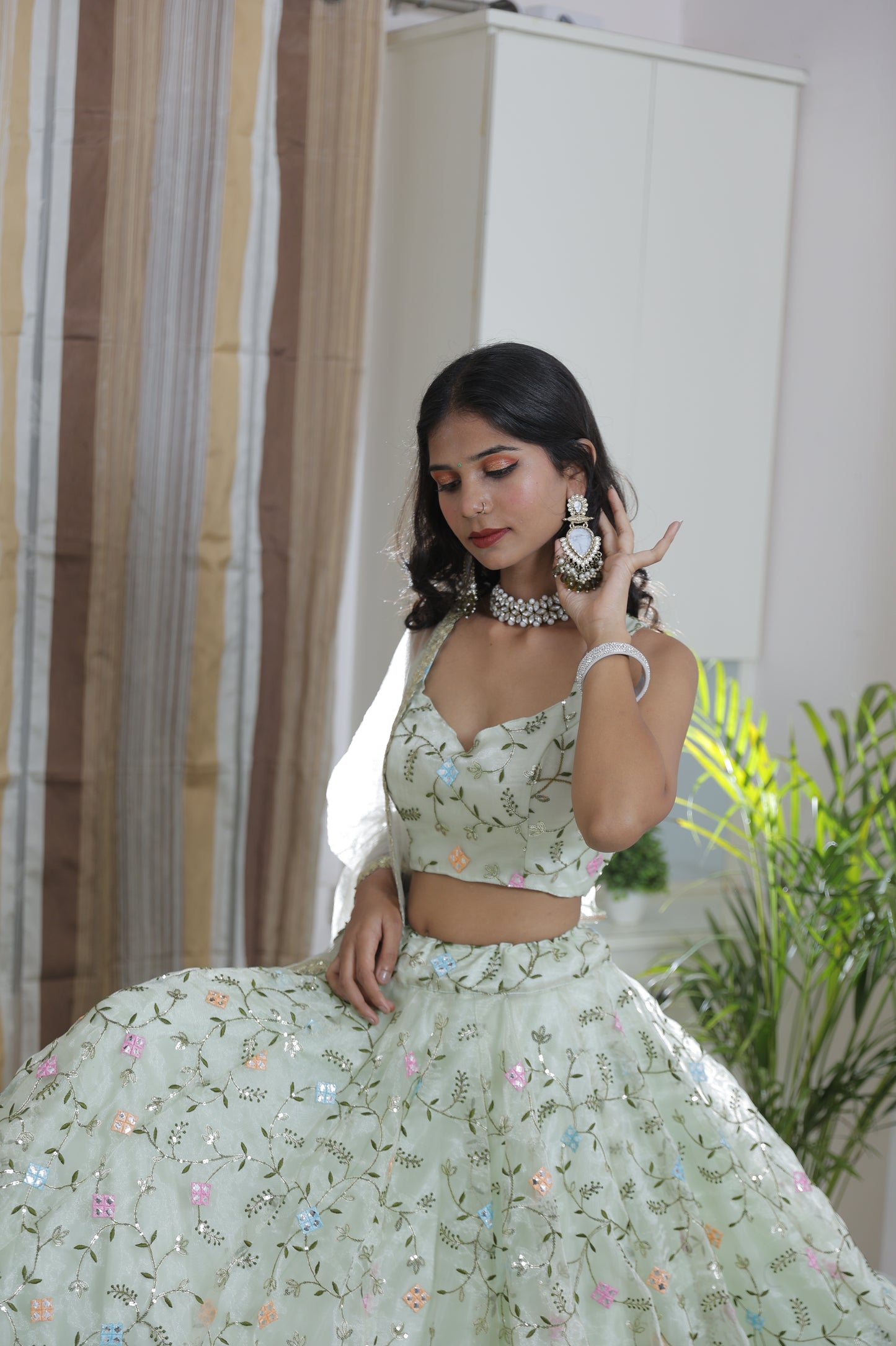Organza Lehenga for Women