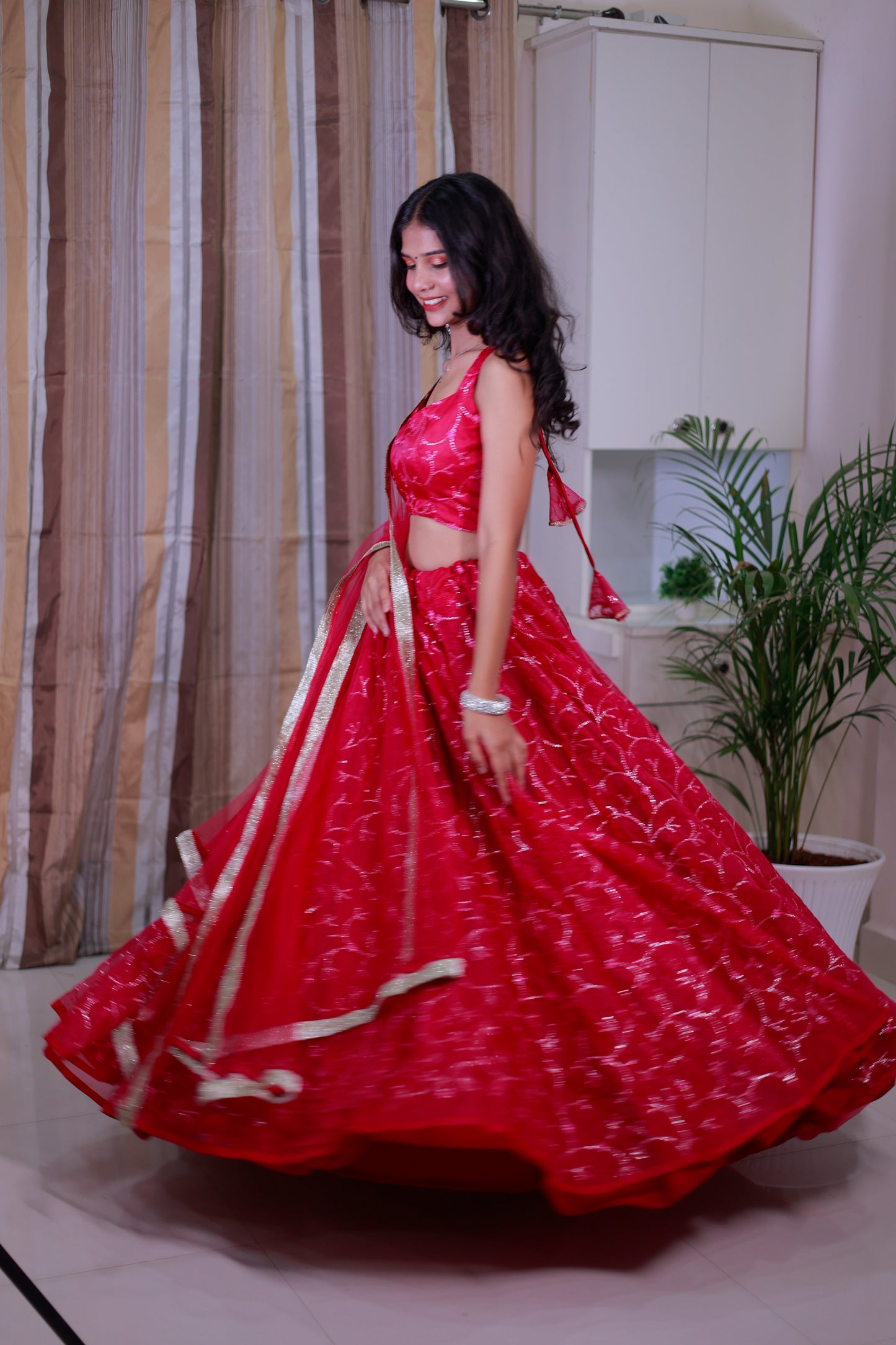 Organza Lehenga for Women