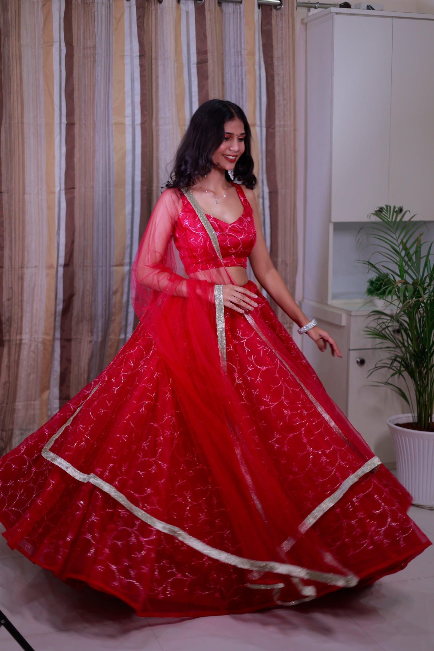 Organza Lehenga for Women