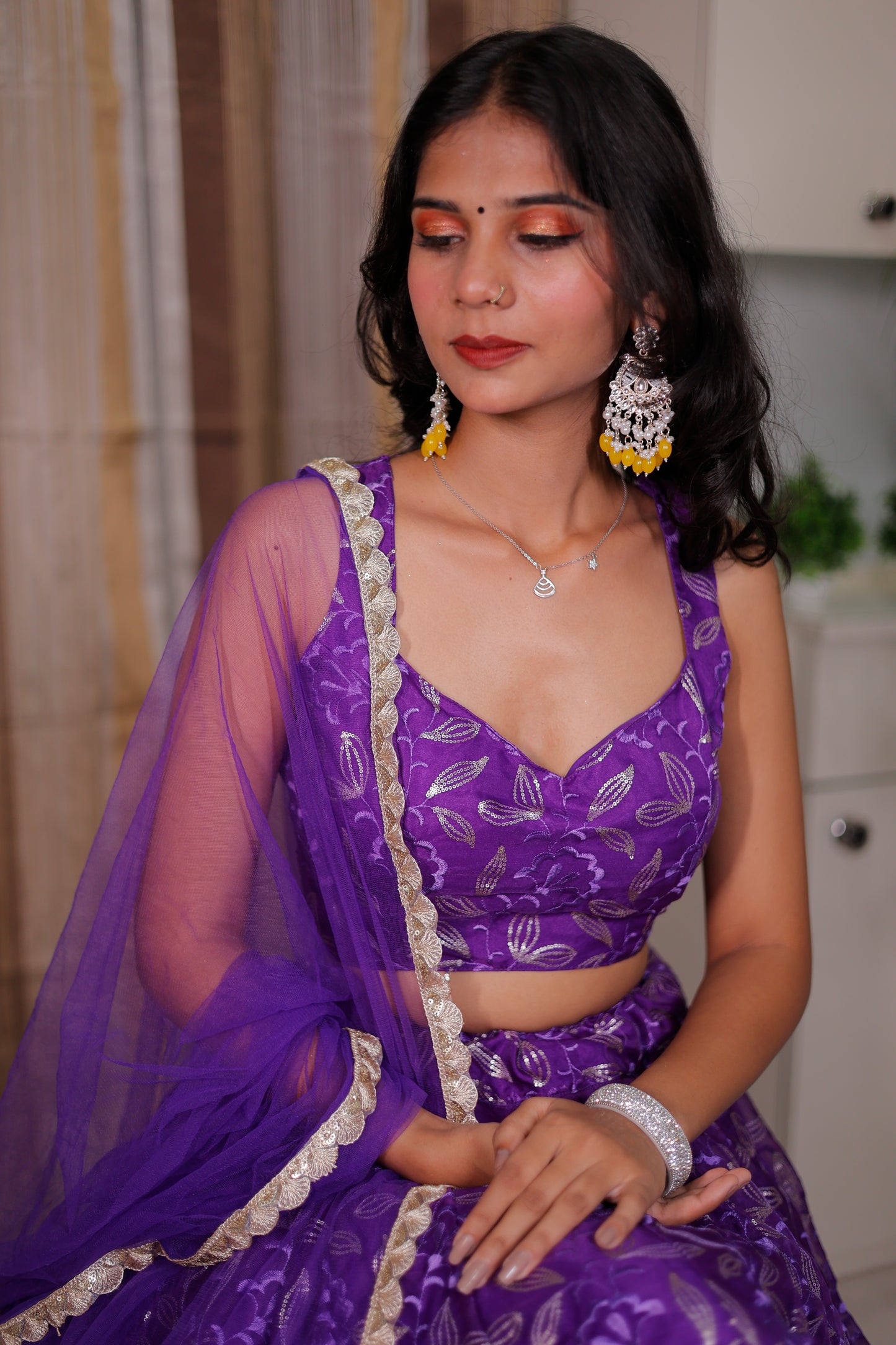 Organza Lehenga for Women