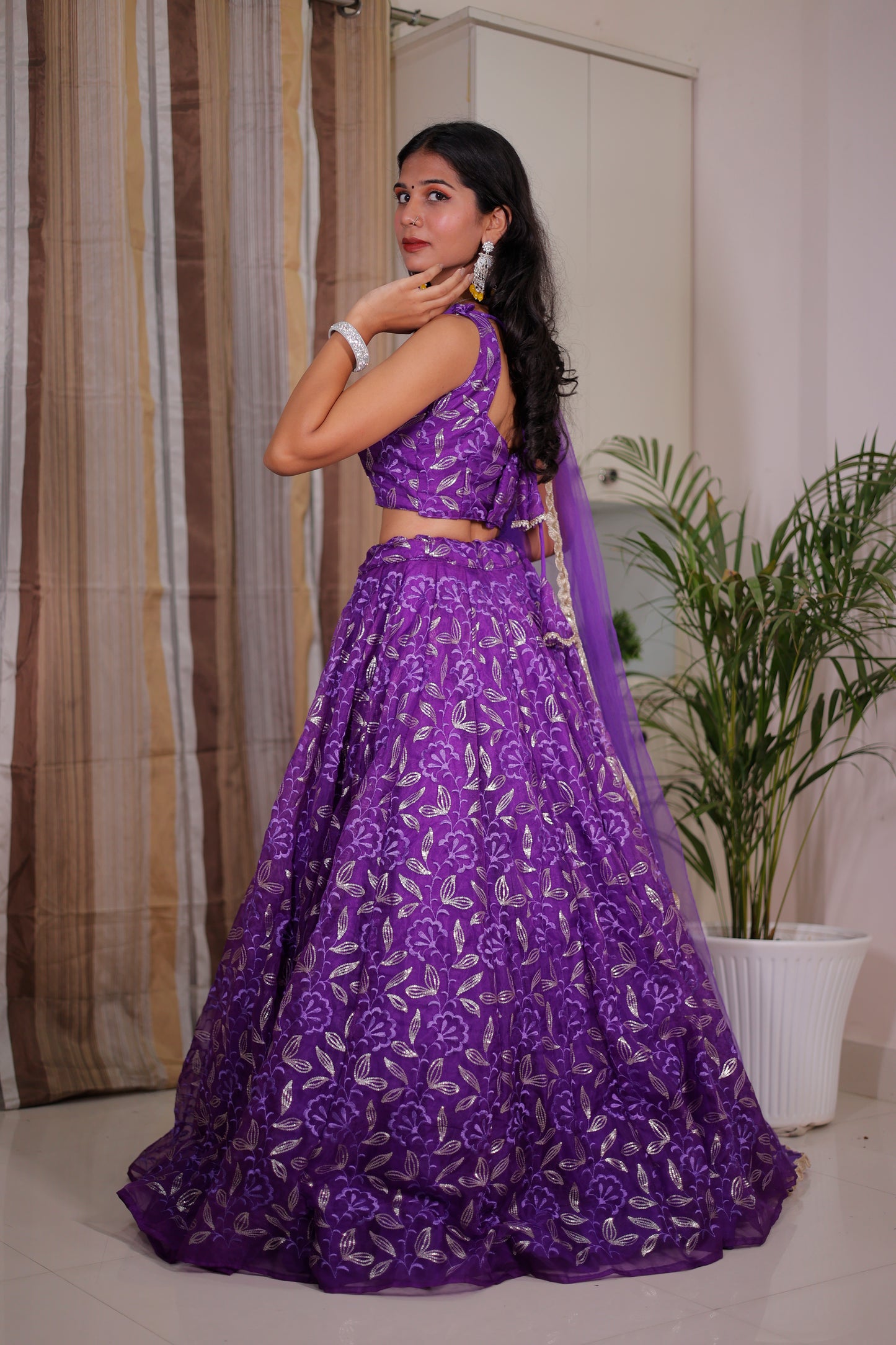 Organza Lehenga for Women