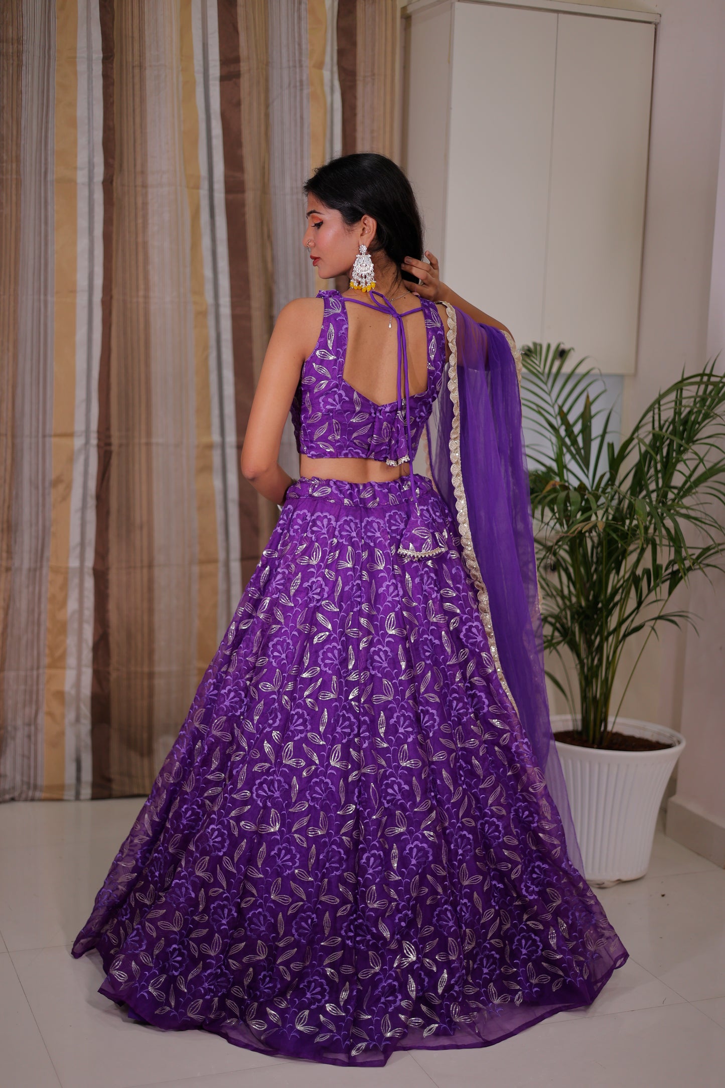 Organza Lehenga for Women