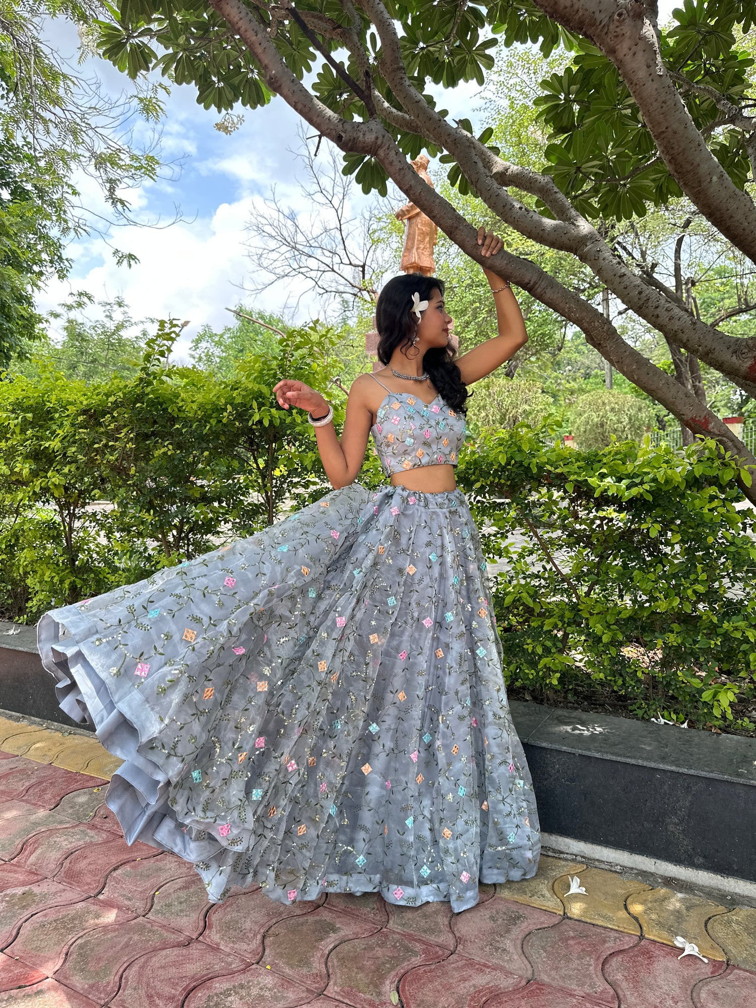 Organza Lehenga 