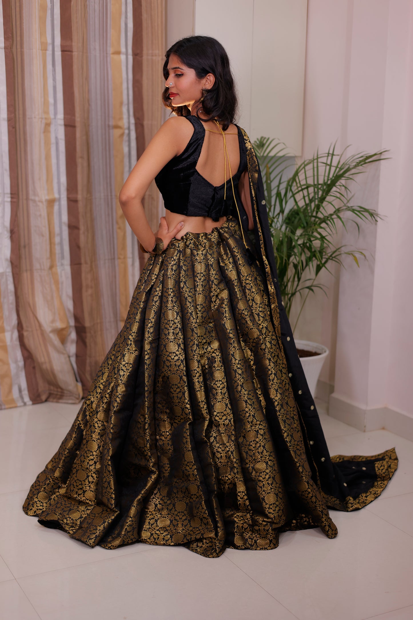 Jacquard Lehenga for women