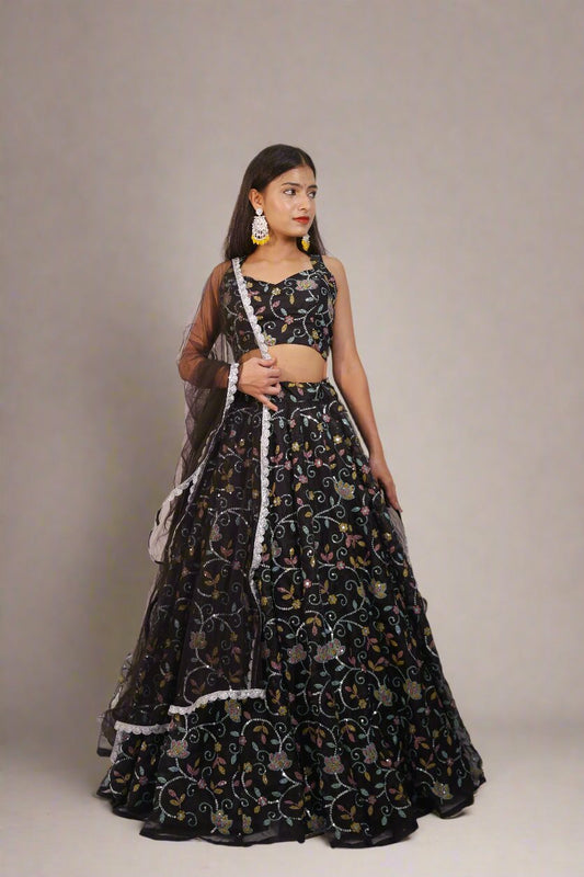 Organza Lehenga for Women 