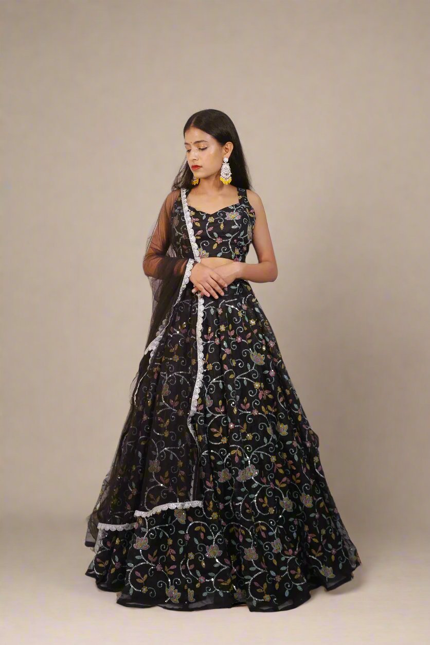 Organza Lehenga for Women 