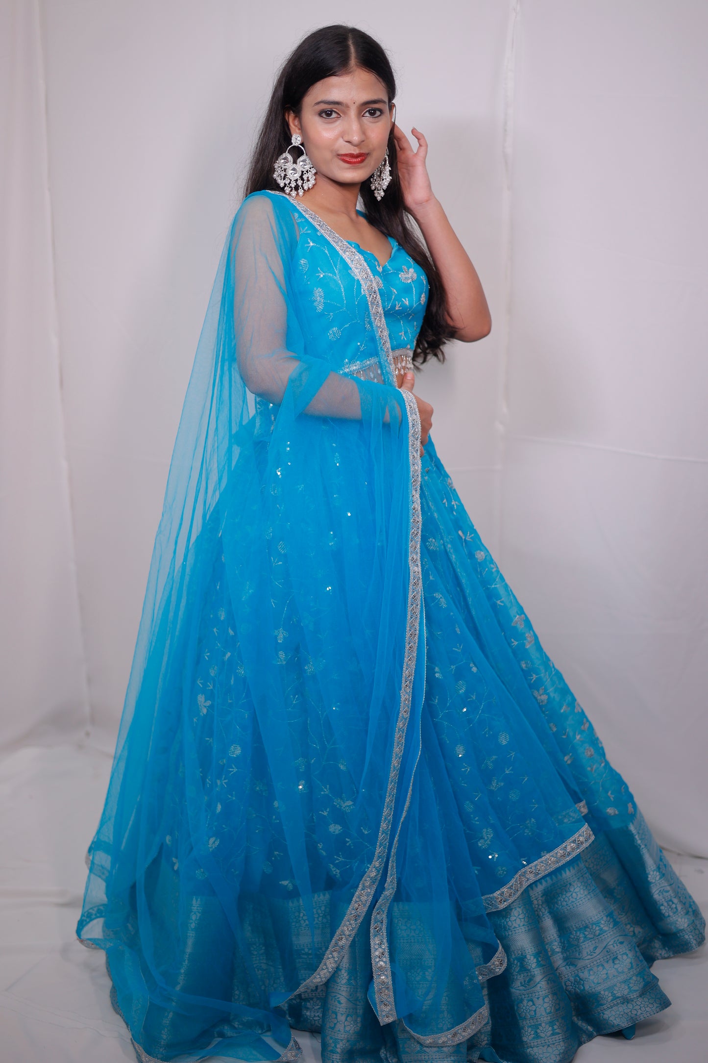 Organza Lehenga for Women 