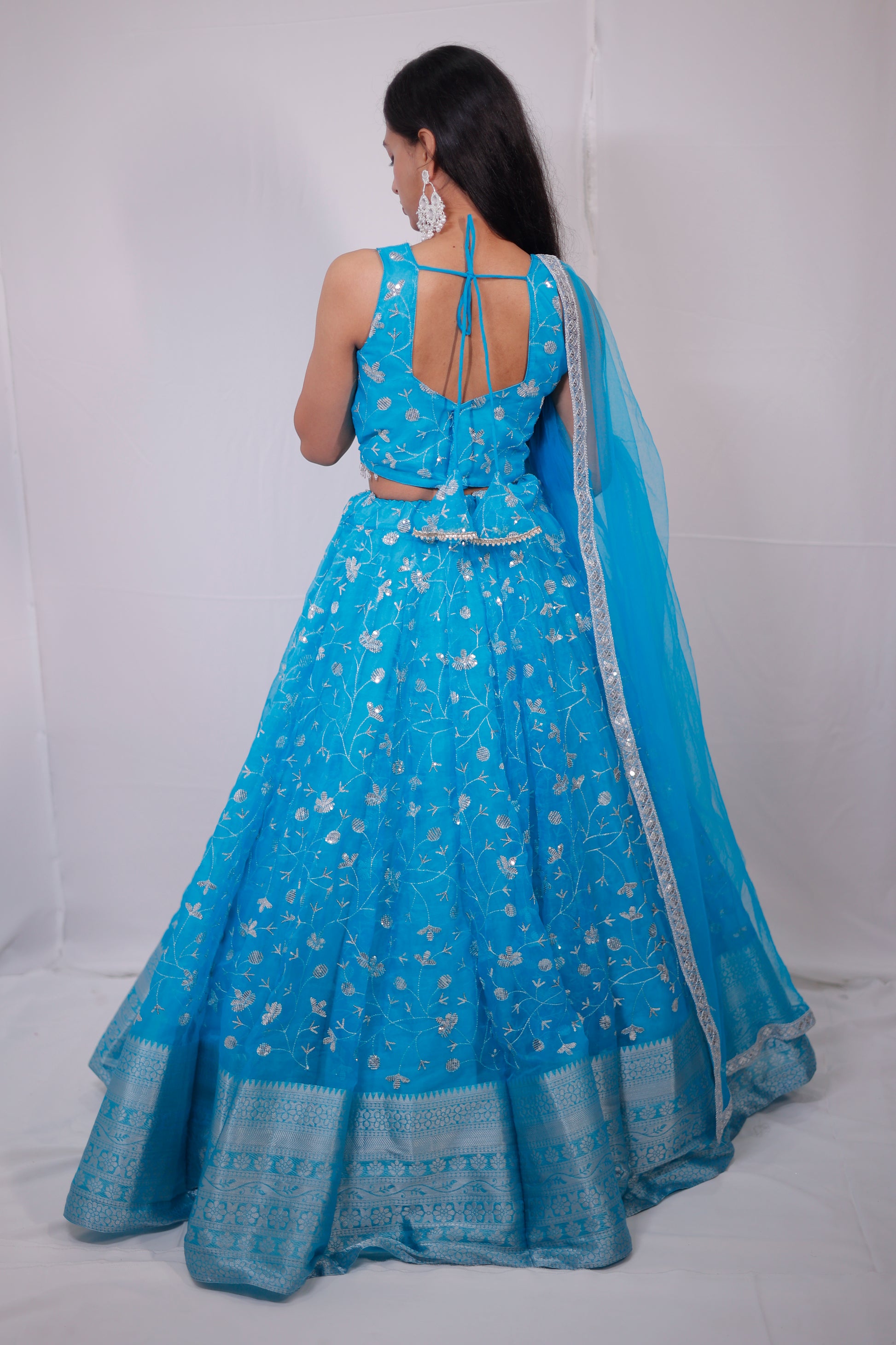 Organza Lehenga for Women 