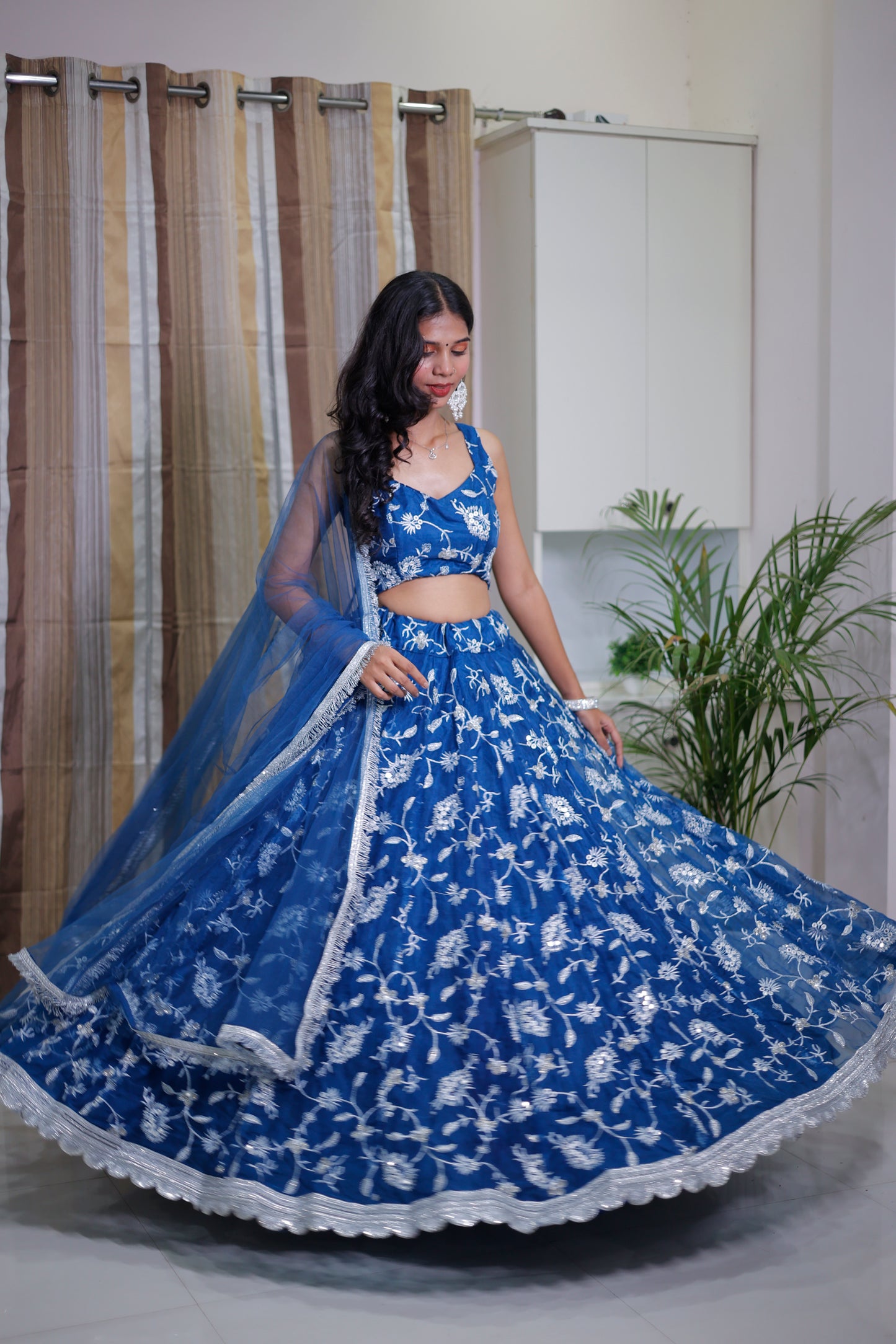 Organza Lehenga for Women 