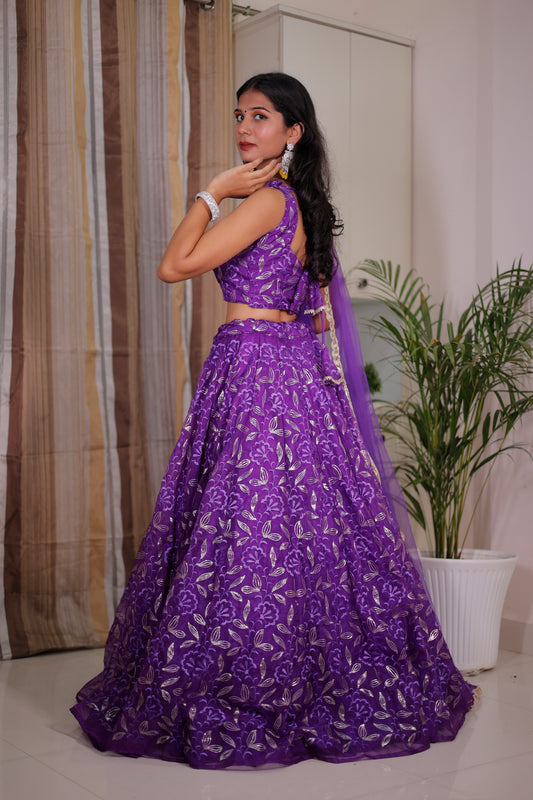 Organza Lehenga for Women 