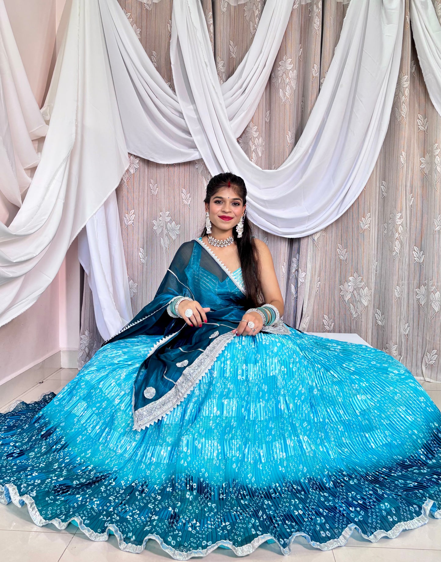 Blue Crush Lehenga