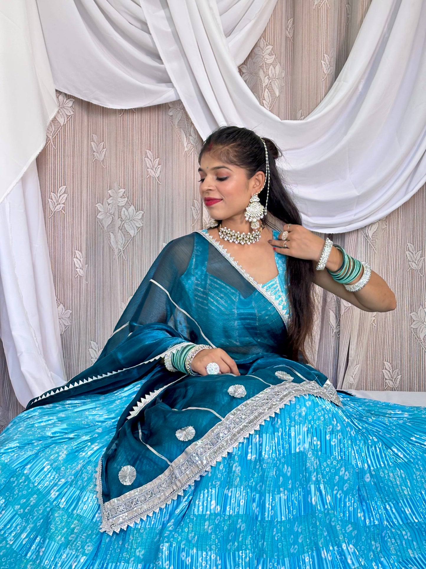 Blue Crush Lehenga